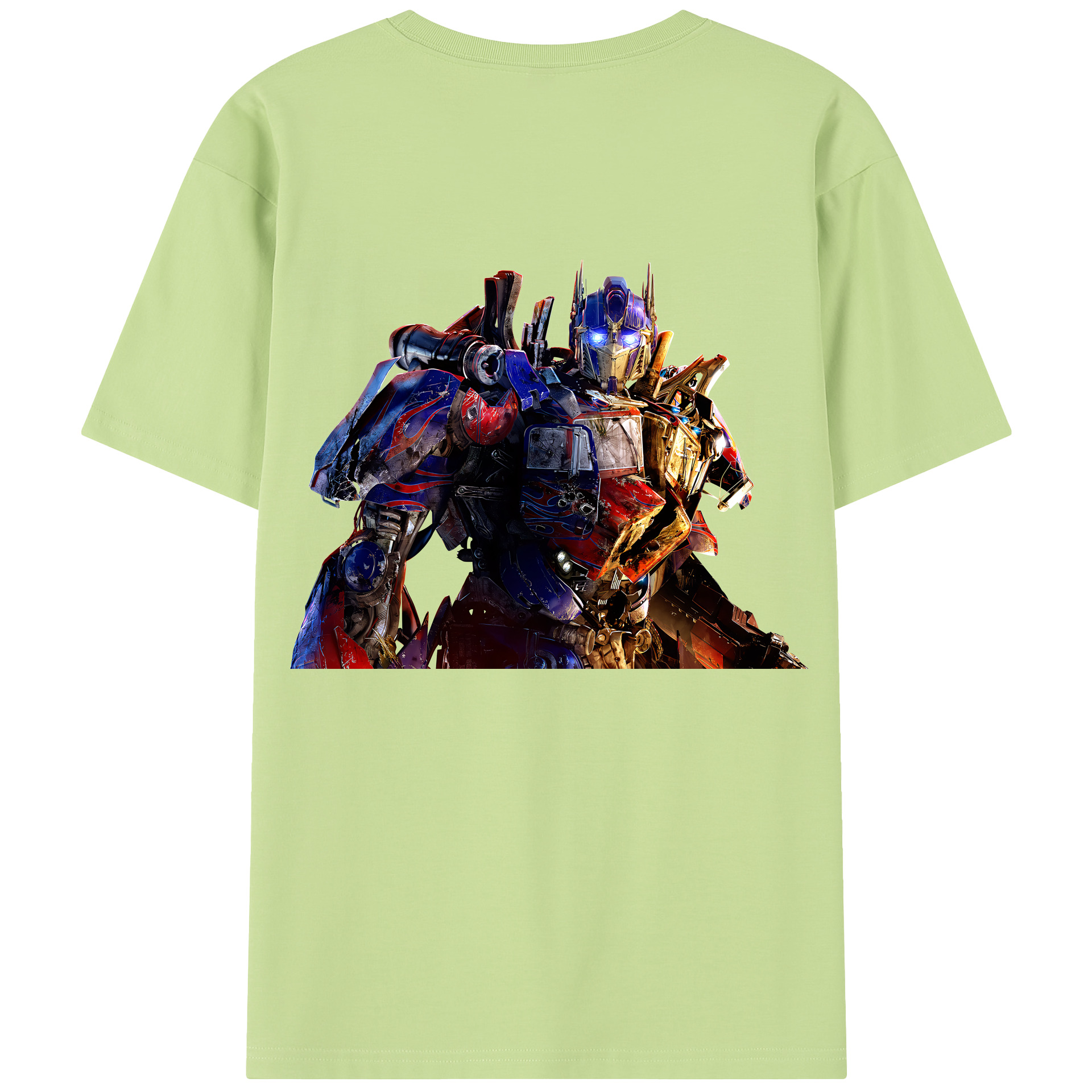 （画像用） Transformers トランスフォーマー 綿100％半袖Tシャツ（背面プリント）